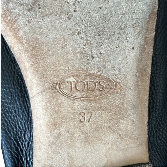 Tod's Kate Elastic Back Loafers Size 37 US 7 - Picture 8 of 9